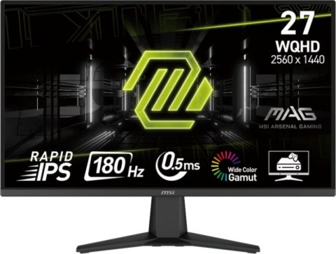 Monitor MSI MAG 275QF (27" /IPS /180Hz /2560 x 1440 /Czarny) Monitor MSI MAG 275QF (27" /IPS /180Hz /2560 x 1440 /Czarny)