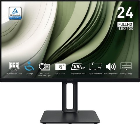 Monitor MSI PRO MP245PG (23.8" /IPS /100Hz /1920 x 1080 /Czarny) Monitor MSI PRO MP245PG (23.8" /IPS /100Hz /1920 x 1080 /Czarny)