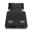 Adapter SAVIO CL-145 VGA - HDMI + Audio Adapter SAVIO CL-145 VGA - HDMI + Audio