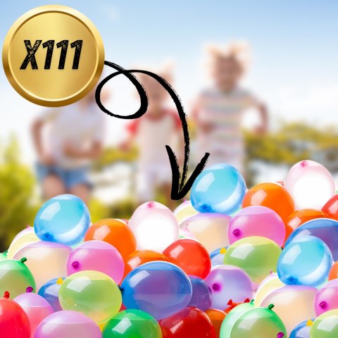 BALONY WODNE bomby na wodę Do Rzucania Baloniki XXL 111 szt dla dzieci BALONY WODNE bomby na wodę Do Rzucania Baloniki XXL 111 szt dla dzieci