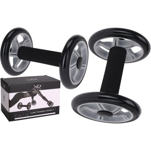 TRENAŻER KOŁA DO ĆWICZEŃ CORE TRENING WHEELS CZARNE 2 SZT TRENAŻER KOŁA DO ĆWICZEŃ CORE TRENING WHEELS CZARNE 2 SZT