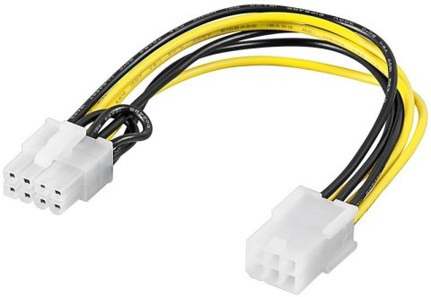 Kabel AKYGA Adapter PCI Express 6 pin F do 8 pin M AK-CA-07 Kabel AKYGA Adapter PCI Express 6 pin F do 8 pin M AK-CA-07