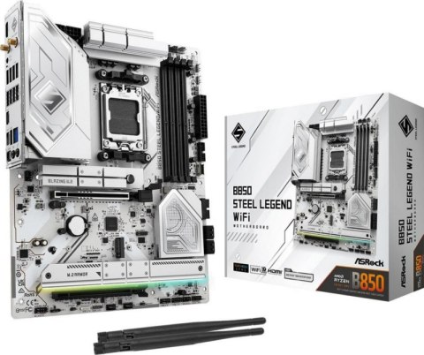 Płyta główna ASROCK B850 STEEL LEGEND WIFI (Socket AM5 /ATX) Płyta główna ASROCK B850 STEEL LEGEND WIFI (Socket AM5 /ATX)
