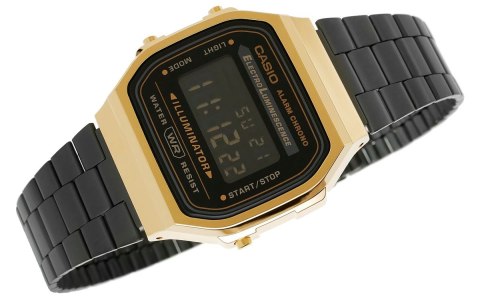 Zegarek Męski CASIO A168WEGB-1BEF + BOX CASIO Zegarek Męski CASIO A168WEGB-1BEF + BOX CASIO