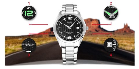 Zegarek Męski CASIO EDIFICE EF-121D-1AVEG 10 BAR + BOX CASIO Zegarek Męski CASIO EDIFICE EF-121D-1AVEG 10 BAR + BOX CASIO