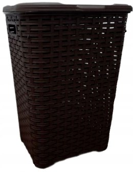 Kosz na bieliznę RATTAN 45l-brąz 400x316x550