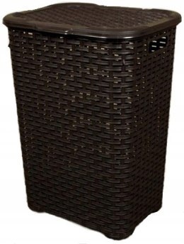 Kosz na bieliznę RATTAN 45l-brąz 400x316x550