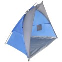 NAMIOT OSŁONA PLAŻOWA SUN 200x120x120cm SZARO-NIEBIESKA ENERO CAMP