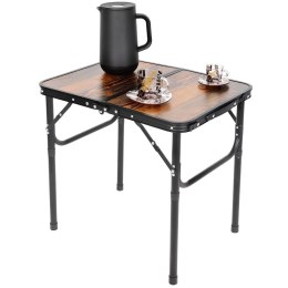 STOLIK TURYSTYCZNY SKŁADANY KEMPINGOWY 60X45X25-56CM DREWNO