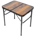 STOLIK TURYSTYCZNY SKŁADANY KEMPINGOWY 60X45X25-56CM DREWNO