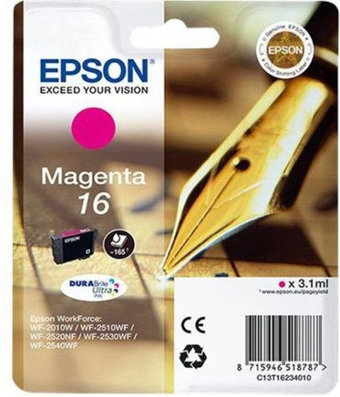 Tusz EPSON T1623 Magenta C13T16234012 Tusz EPSON T1623 Magenta C13T16234012