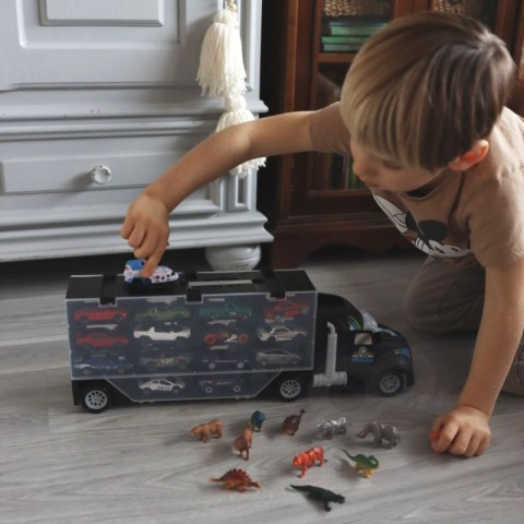 WOOPIE Samochód Transporter Dinozaury Ciężarówka WOOPIE Samochód Transporter Dinozaury Ciężarówka