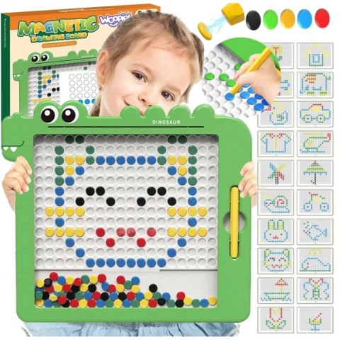 WOOPIE Tablica Magnetyczna dla Dzieci Montessori MagPad Dinozaur WOOPIE Tablica Magnetyczna dla Dzieci Montessori MagPad Dinozaur