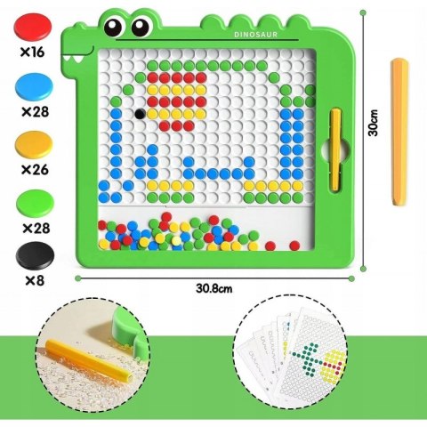 WOOPIE Tablica Magnetyczna dla Dzieci Montessori MagPad Dinozaur WOOPIE Tablica Magnetyczna dla Dzieci Montessori MagPad Dinozaur