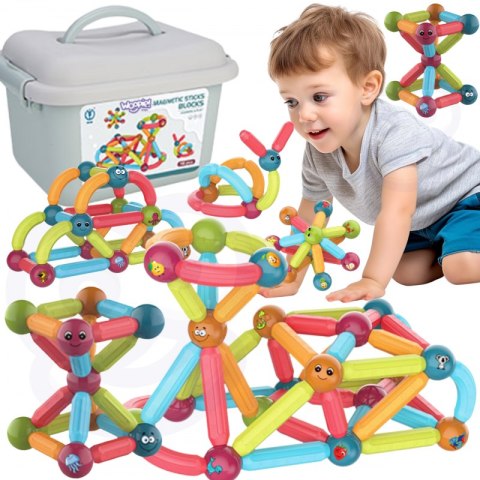 WOOPIE Magnetyczne Klocki Konstrukcyjne Edukacyjne 76 el. WOOPIE Magnetyczne Klocki Konstrukcyjne Edukacyjne 76 el.