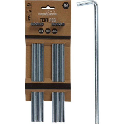 ŚLEDZIE DO NAMIOTU 23CM KPL. 10SZT METAL REDCLIFFS ŚLEDZIE DO NAMIOTU 23CM KPL. 10SZT METAL REDCLIFFS