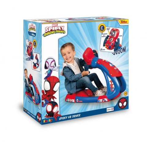 Smoby Symulator jazdy Spidey ze światłem i dźwiękiem Smoby Symulator jazdy Spidey ze światłem i dźwiękiem