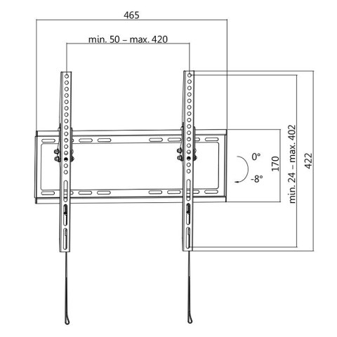 Uchwyt do TV LOGILINK BP0010 (nośność 35kg /32 - 55 cali) Uchwyt do TV LOGILINK BP0010 (nośność 35kg /32 - 55 cali)