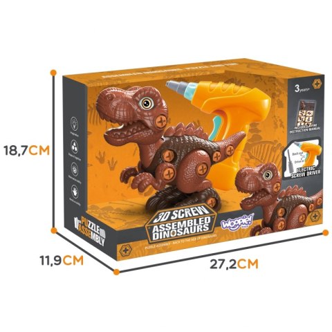 WOOPIE Dinozaur do Skręcania Zestaw Konstrukcyjny + Wiertarka 31 el. WOOPIE Dinozaur do Skręcania Zestaw Konstrukcyjny + Wiertarka 31 el.
