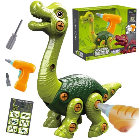 WOOPIE Dinozaur do Skręcania Zestaw Konstrukcyjny + Wiertarka 31 el. WOOPIE Dinozaur do Skręcania Zestaw Konstrukcyjny + Wiertarka 31 el.