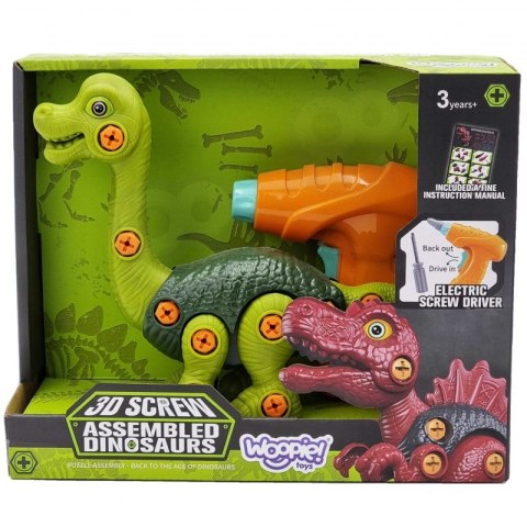 WOOPIE Dinozaur do Skręcania Zestaw Konstrukcyjny + Wiertarka 31 el. WOOPIE Dinozaur do Skręcania Zestaw Konstrukcyjny + Wiertarka 31 el.