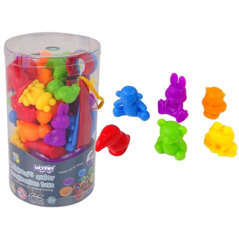 WOOPIE Gra Edukacyjna Montessori Sorter Kolorów Zwierzęta 44 el. WOOPIE Gra Edukacyjna Montessori Sorter Kolorów Zwierzęta 44 el.