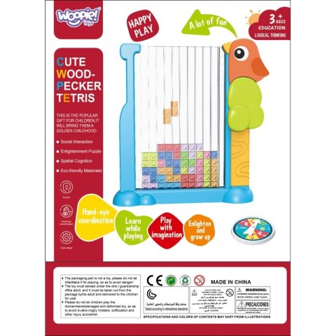 WOOPIE Gra Edukacyjna Tetris Kolorowe Klocki WOOPIE Gra Edukacyjna Tetris Kolorowe Klocki