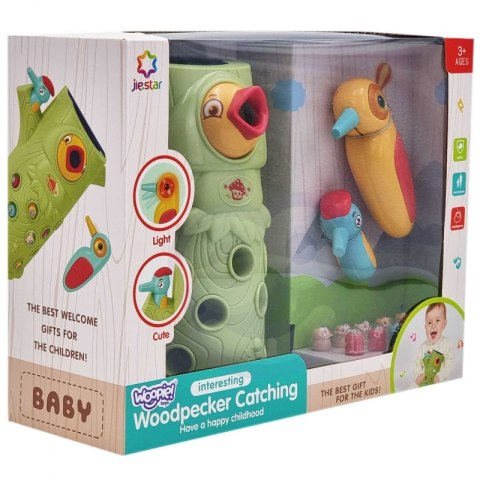 WOOPIE Gra Zręcznościowa Złap Robaka + 2 Dziecioły WOOPIE Gra Zręcznościowa Złap Robaka + 2 Dziecioły