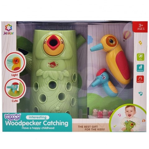 WOOPIE Gra Zręcznościowa Złap Robaka + 2 Dziecioły WOOPIE Gra Zręcznościowa Złap Robaka + 2 Dziecioły