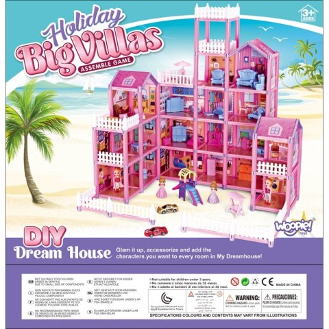 WOOPIE Mega Willa Domek dla Lalek LOVELY HOUSE 194 el. WOOPIE Mega Willa Domek dla Lalek LOVELY HOUSE 194 el.