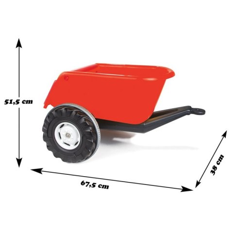 WOOPIE Przyczepka Wywrotka SUPER TRAILER Czerwona 35 kg WOOPIE Przyczepka Wywrotka SUPER TRAILER Czerwona 35 kg