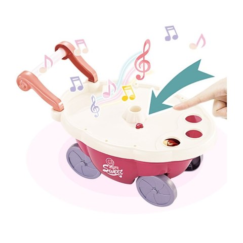 WOOPIE Sklep Food Truck Cukiernia Wózek Stoisko z Lodami Słodyczami Dźwięk Światło + 36 Akc WOOPIE Sklep Food Truck Cukiernia Wózek Stoisko z Lodami Słodyczami Dźwięk Światło + 36 Akc