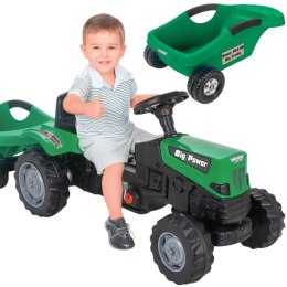 WOOPIE Traktor na Pedały Big PowerTrac z Przyczepą XXL