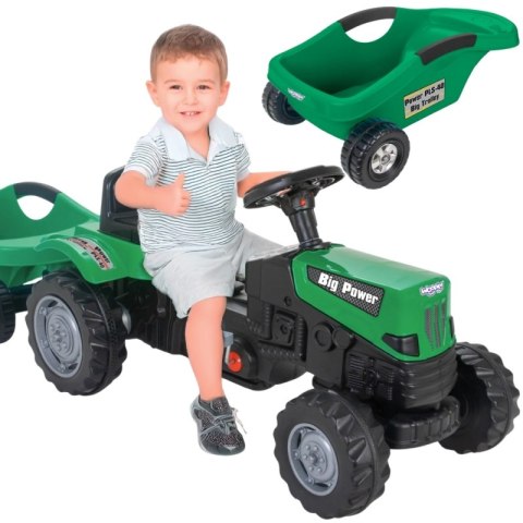 WOOPIE Traktor na Pedały Big PowerTrac z Przyczepą XXL WOOPIE Traktor na Pedały Big PowerTrac z Przyczepą XXL