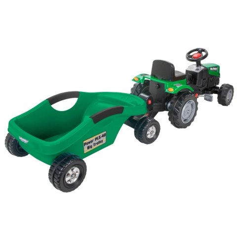 WOOPIE Traktor na Pedały Big PowerTrac z Przyczepą XXL WOOPIE Traktor na Pedały Big PowerTrac z Przyczepą XXL