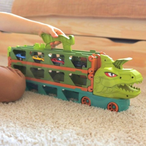 WOOPIE Zabawkowa Ciężarówka Dinozaur Tor 2,1 m dla Samochodzików WOOPIE Zabawkowa Ciężarówka Dinozaur Tor 2,1 m dla Samochodzików