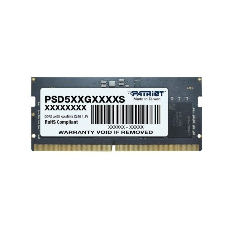 Pamięć PATRIOT (SODIMM/DDR5/16 GB/5600MHz/SINGLE)