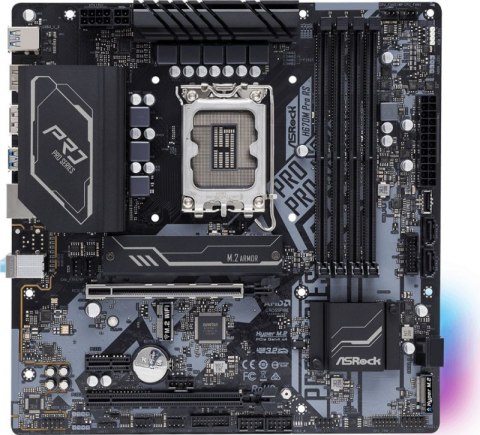 Płyta główna ASROCK H670M PRO RS (Socket 1700 /micro ATX) Płyta główna ASROCK H670M PRO RS (Socket 1700 /micro ATX)
