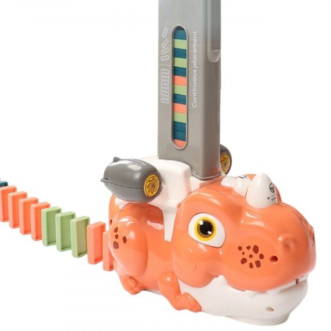 WOOPIE Elektryczna Ciuchcia Lokomotywa do Klocków Domino Dinozaur Pomarańczowy - 8 szt. WOOPIE Elektryczna Ciuchcia Lokomotywa do Klocków Domino Dinozaur Pomarańczowy - 8 szt.