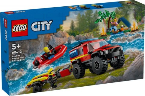 LEGO 60412 City - Terenowy wóz strażacki z łodzią ratunkową LEGO 60412 City - Terenowy wóz strażacki z łodzią ratunkową
