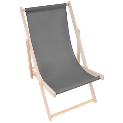 LEŻAK DREWNIANY CLASSIC SZARY LEŻAK DREWNIANY CLASSIC SZARY