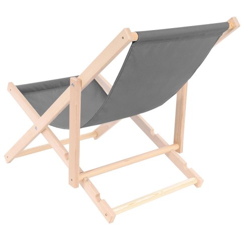 LEŻAK DREWNIANY CLASSIC SZARY LEŻAK DREWNIANY CLASSIC SZARY