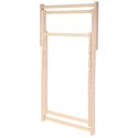 LEŻAK DREWNIANY CLASSIC SZARY
