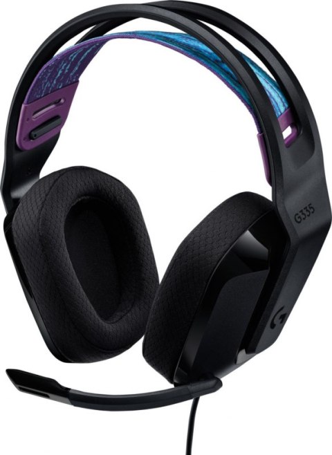 Słuchawki z mikrofonem LOGITECH G335 Czarny Czarny Słuchawki z mikrofonem LOGITECH G335 Czarny Czarny
