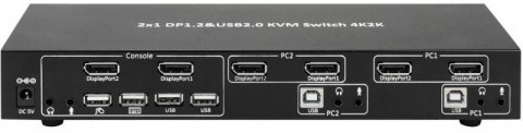 PRZEŁĄCZNIK KVM 2/1 DP USB PRZEŁĄCZNIK KVM 2/1 DP USB