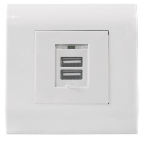 GNIAZDO 2XUSB-A 5V/2.1 PODT WH GNIAZDO 2XUSB-A 5V/2.1 PODT WH