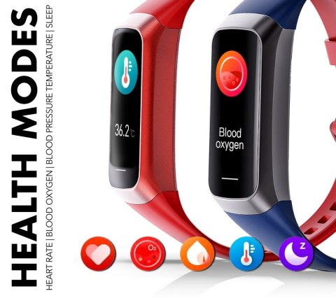 Smartband Damski RUBICON RNCF05 Rose Gold/Berry SMARUB214 RUBICON Smartband Damski RUBICON RNCF05 Rose Gold/Berry SMARUB214 RUBICON