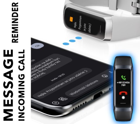 Smartband Damski RUBICON RNCF05 Silver/Grey SMARUB213 RUBICON Smartband Damski RUBICON RNCF05 Silver/Grey SMARUB213 RUBICON