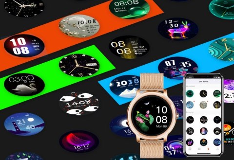 Smartwatch Damski RUBICON RNBE66 Black SMARUB124 RUBICON Smartwatch Damski RUBICON RNBE66 Black SMARUB124 RUBICON