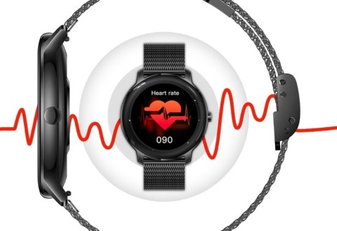Smartwatch Damski RUBICON RNBE66 Black SMARUB124 RUBICON Smartwatch Damski RUBICON RNBE66 Black SMARUB124 RUBICON